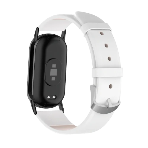 Ремешок Xiaomi Strap Leather Smart Band 8/9 White