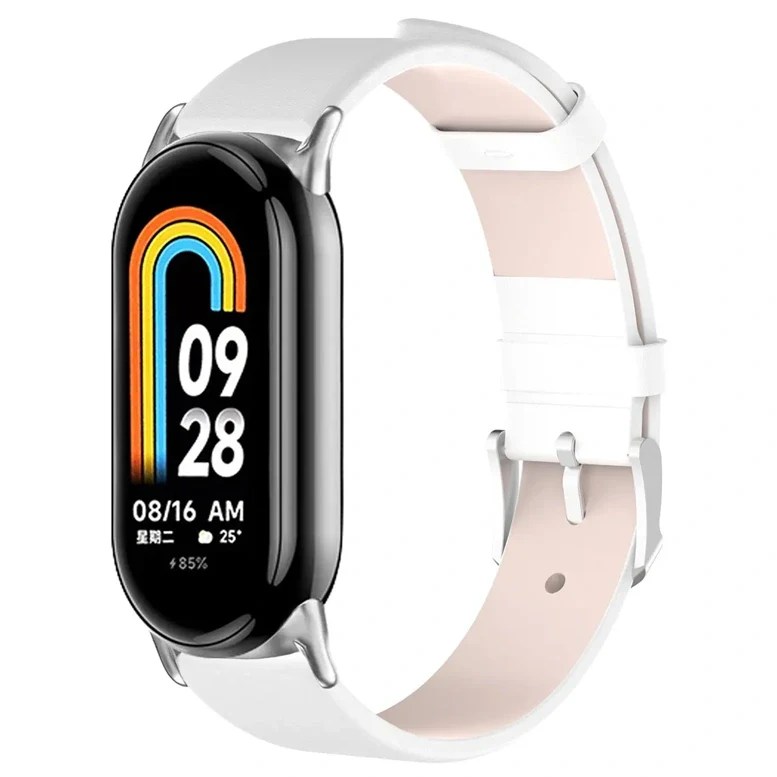 Cureluşă Xiaomi Strap Leather Smart Band 8/9 White 2