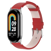Cureluşă Xiaomi Strap Leather Smart Band 8/9 Red 2
