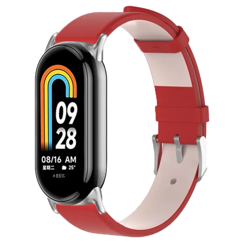 Ремешок Xiaomi Strap Leather Smart Band 8/9 Red