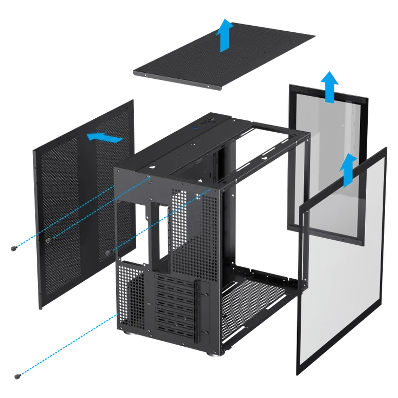 Carcasă PC GameMax INFINITY Midi-Tower, Negru 11