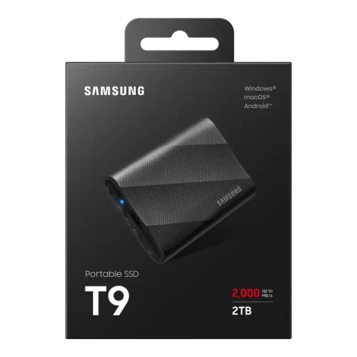 SSD portabil extern Samsung T9, 2 TB, Black