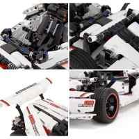 Constructor Automobil MITU Robot Builder Road Racing Car 4