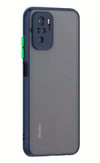 Shockproof armored matte case for Xiaomi Blue