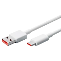 Cablu Mi Fast Charger 6A USB to Type-C 100cm, White