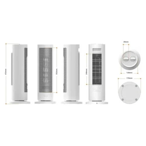 Termoventilator Xiaomi Fan Heater EU, 2000 W, White