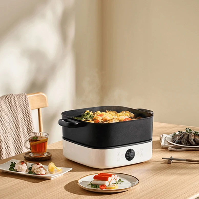 Multifierbător Xiaomi Multifunctional Hot Pot Cooker 6L, White 3