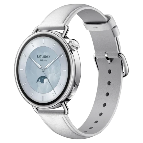 Xiaomi Watch S4 41mm Leather Strap White