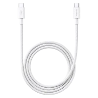 Cablu impletit Xiaomi 6a Type-C to Type-C 200cm, Alb