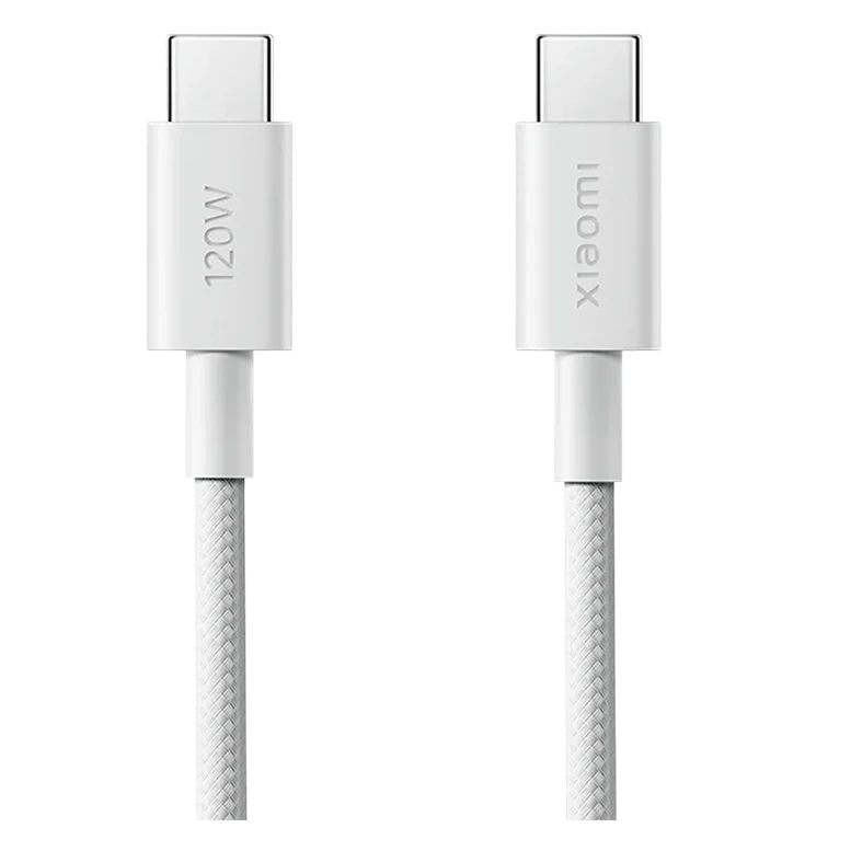 Cablu impletit Xiaomi 6a Type-C to Type-C 200cm, Alb 2