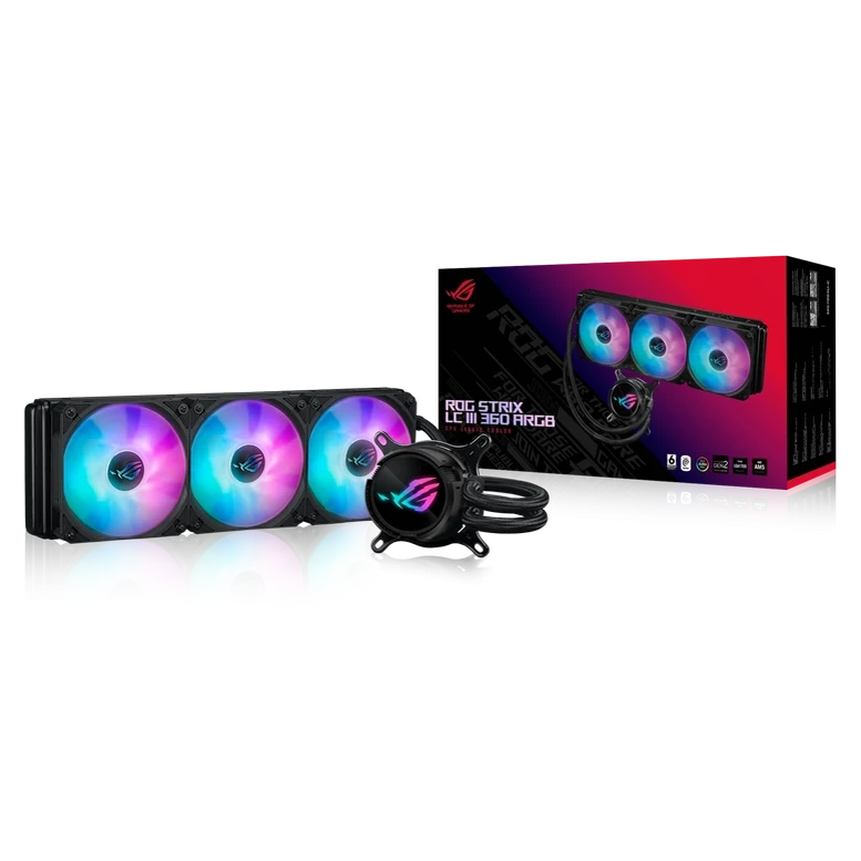 Система охлаждения ASUS ROG STRIX LC III 360 ARGB, Черный 7