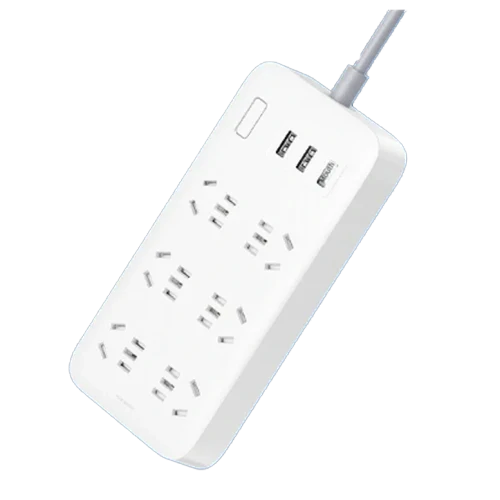 Prelungitor Xiaomi Mi Power Strip 6 /3 USB White (Filtru de rețea)+adapter