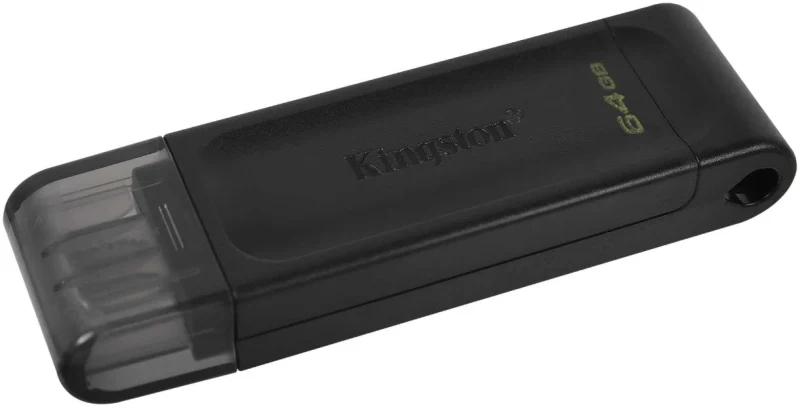 Флеш-накопитель Kingston DataTravaler 70, 64Гб, Черный 2