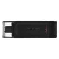 Флеш-накопитель Kingston DataTravaler 70, 64Гб, Черный