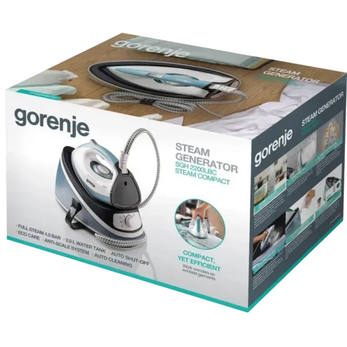 Fier de călcat cu generator de abur Gorenje SGH2200LBC, Albastru