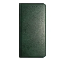 Flip case Smooth/plain leather for Xiaomi Redmi Note 10/10S/10 5G/10 Pro Dark Green 2
