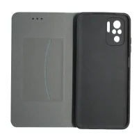 Flip case Smooth/plain leather for Xiaomi Redmi Note 10/10S/10 5G/10 Pro Dark Green 4