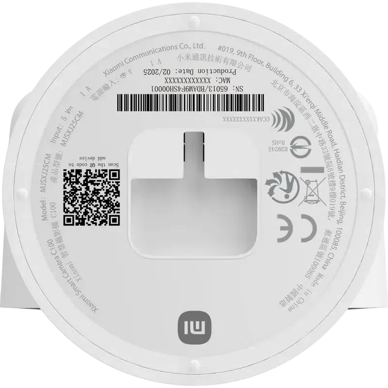 Camera de supraveghere Smart Xiaomi Home Camera C100, Alb 6