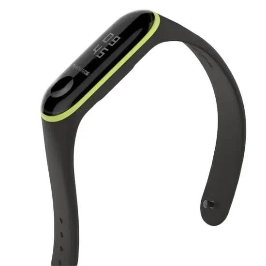 Curelusa p/u Mi Band 3 Negru/Verde 4