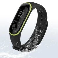 Curelusa p/u Mi Band 3 Negru/Verde 3