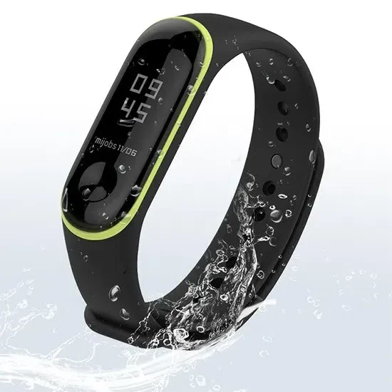Curelusa p/u Mi Band 3 Negru/Verde 3