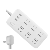 Prelungitor Xiaomi Mi Power Strip 6 /3 USB White (Filtru de rețea)+adapter