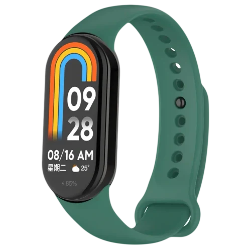 Cureluşă p/u Xiaomi Smart Band 8/9 Dark Green