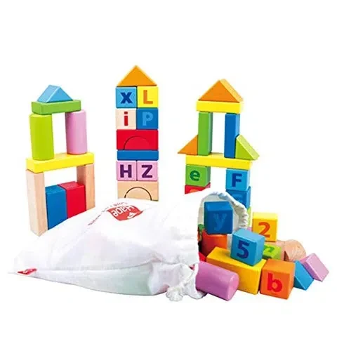 Set de constructie Hape Wooden Blocks (80 pcs)