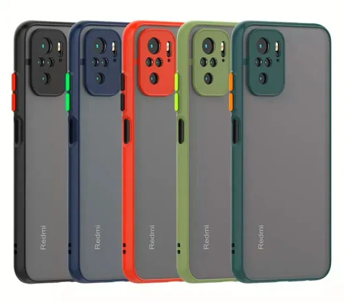 Shockproof armored matte case for Xiaomi Blue