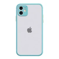 Shockproof armored matte case for iPhone 11/11 Pro/11 Pro Max/12/12 Pro/12 Pro Max Light Blue