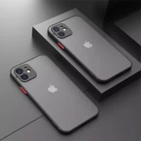 Матовый противоударный чехол для iPhone 112 Mini/12/12 Pro/12 Pro Max Black 3
