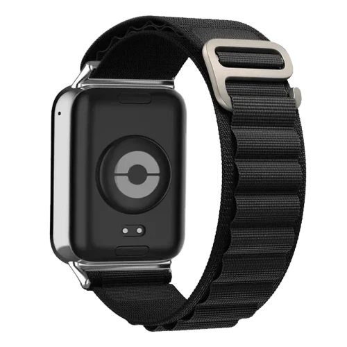 Cureluşă p/u Band 8 Pro / 9 Pro / Redmi Watch 4 Nylon Black