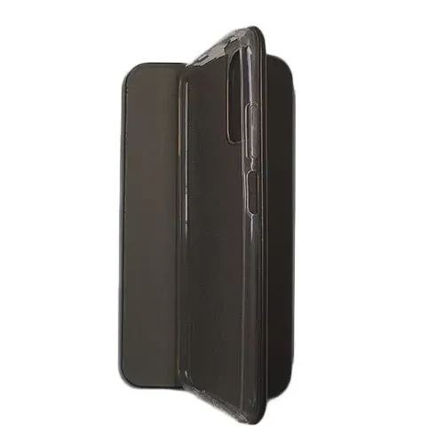 Flip case Smooth/plain leather for Xiaomi Redmi Note 10/10S Black 3