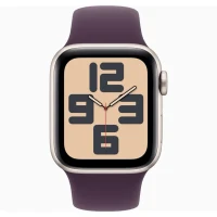 Apple Watch SE 2024 Starlight GPS Sport Band Plum 44 mm 2