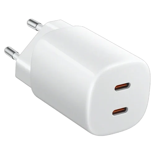 Încărcător Xiaomi 45W Nano Turbo Charging Power Adapter (2-Port), White