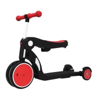 Tricicleta BeBehoo 3 In 1 Kids Balance Tricycle Red
