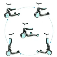 Tricicleta BeBehoo 3 In 1 Kids Balance Tricycle Red 4