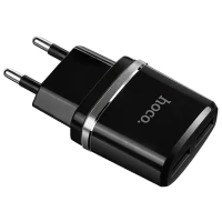 Зарядное устройство Hoco C12 Black (Lightning cable) 2