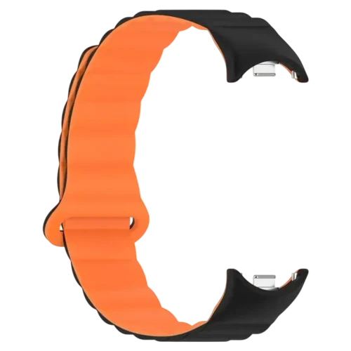 Curelușă Xiaomi Strap Magnetic Smart Band 8/9/10 Black/Orange