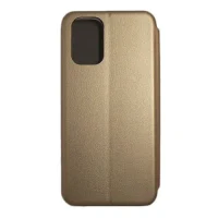 Flip case Smooth/plain leather for Xiaomi Redmi Note 10/10S/10 5G/10Pro Gold