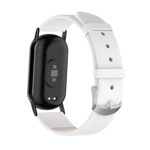 Cureluşă Xiaomi Strap Leather Smart Band 8/9 White