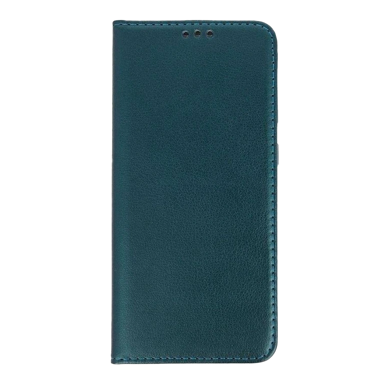 Flip case Smooth/plain leather for Xiaomi Redmi Note Dark Green