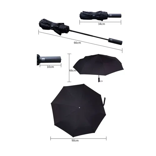 Umbrelă MiJia Automatic Umbrella Black