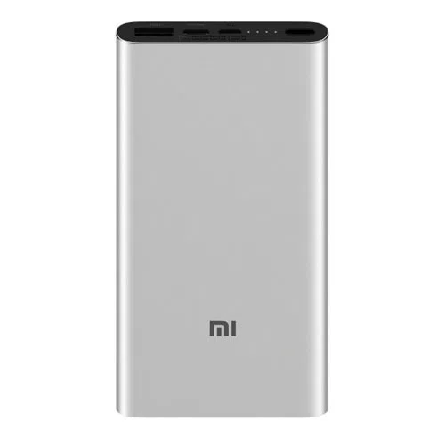 Портативный аккумулятор Xiaomi 10000mAh Mi 3 New (2USB - Type C) Silver