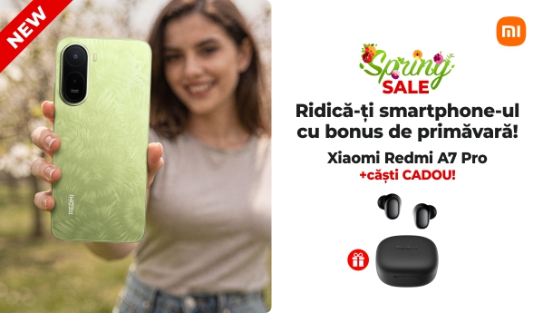 Spring SALE - Xiaomi Redmi A7 Pro + căști CADOU!