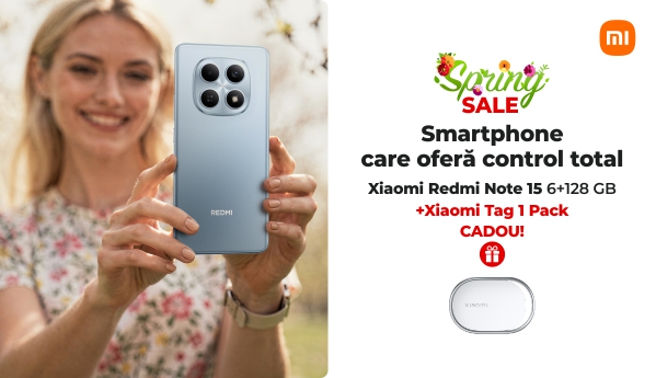 Spring SALE - Xiaomi Redmi Note 15 + Xiaomi Tag 1 Pack CADOU!