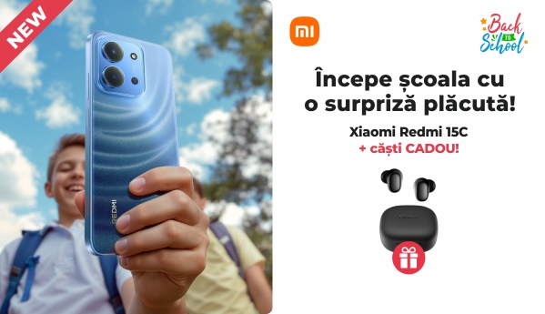 Back to School - Xiaomi RedMi 15C + CADOU!